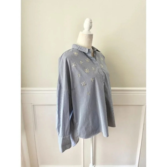 A New Day Striped Embellished Any Day Shirt XXL - Picture 4 of 7